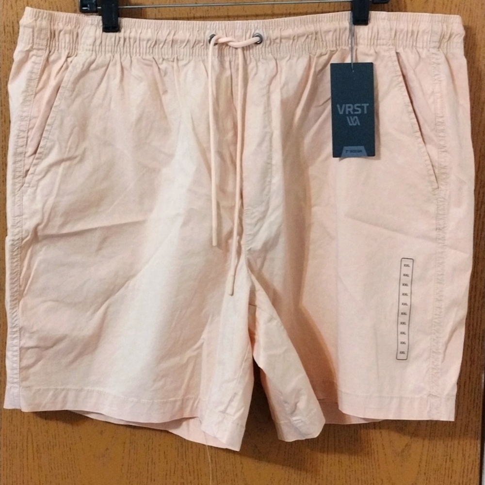 VRST Mens 7 Inch Inseam Cotton Modal Shorts XXL Peach‎ Pink NWT